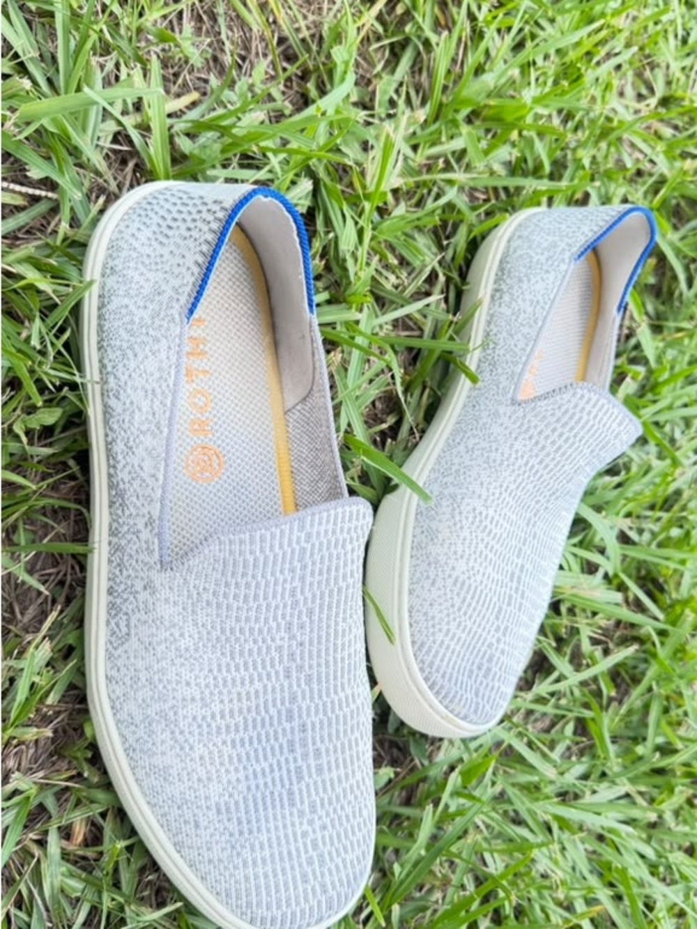 Rothys women Slip-On Casual Sneakers in Light Gray